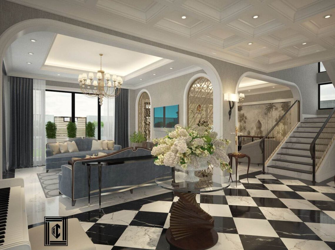 Thiết kế nội thất biệt thự đơn lập Sunflower tại Cungdecor