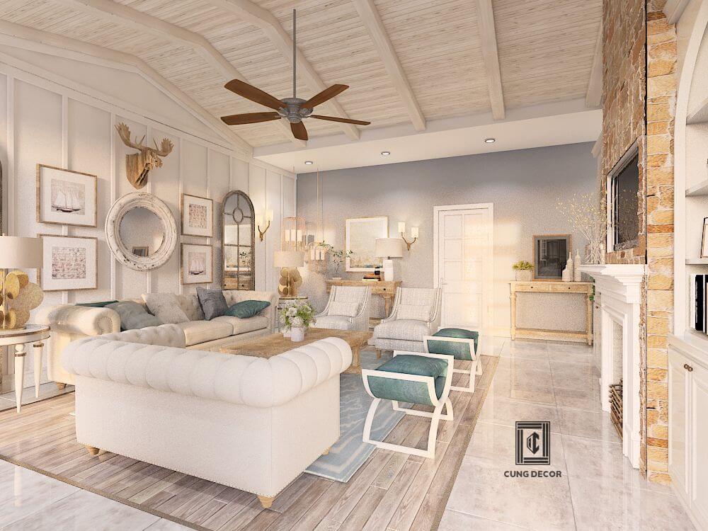 Thiết kế nhà ở với nội thất gỗ tự nhiên vừa thanh thoát vừa sang trọng