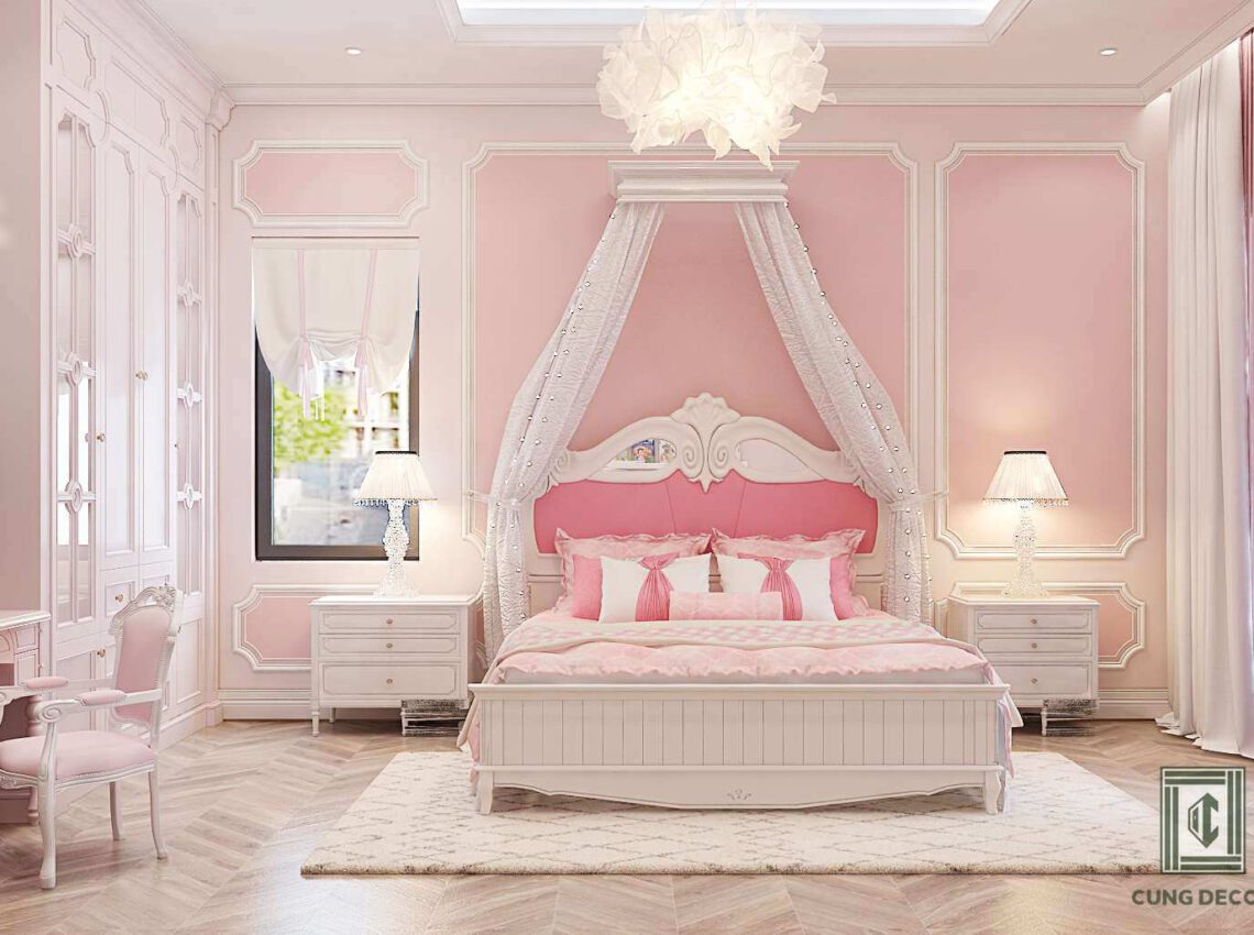 Bộ sưu tập những mẫu thiết kế phòng ngủ màu hồng