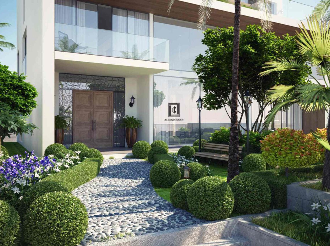 Thiết kế kiến trúc và sân vườn cho biệt thự hướng biển