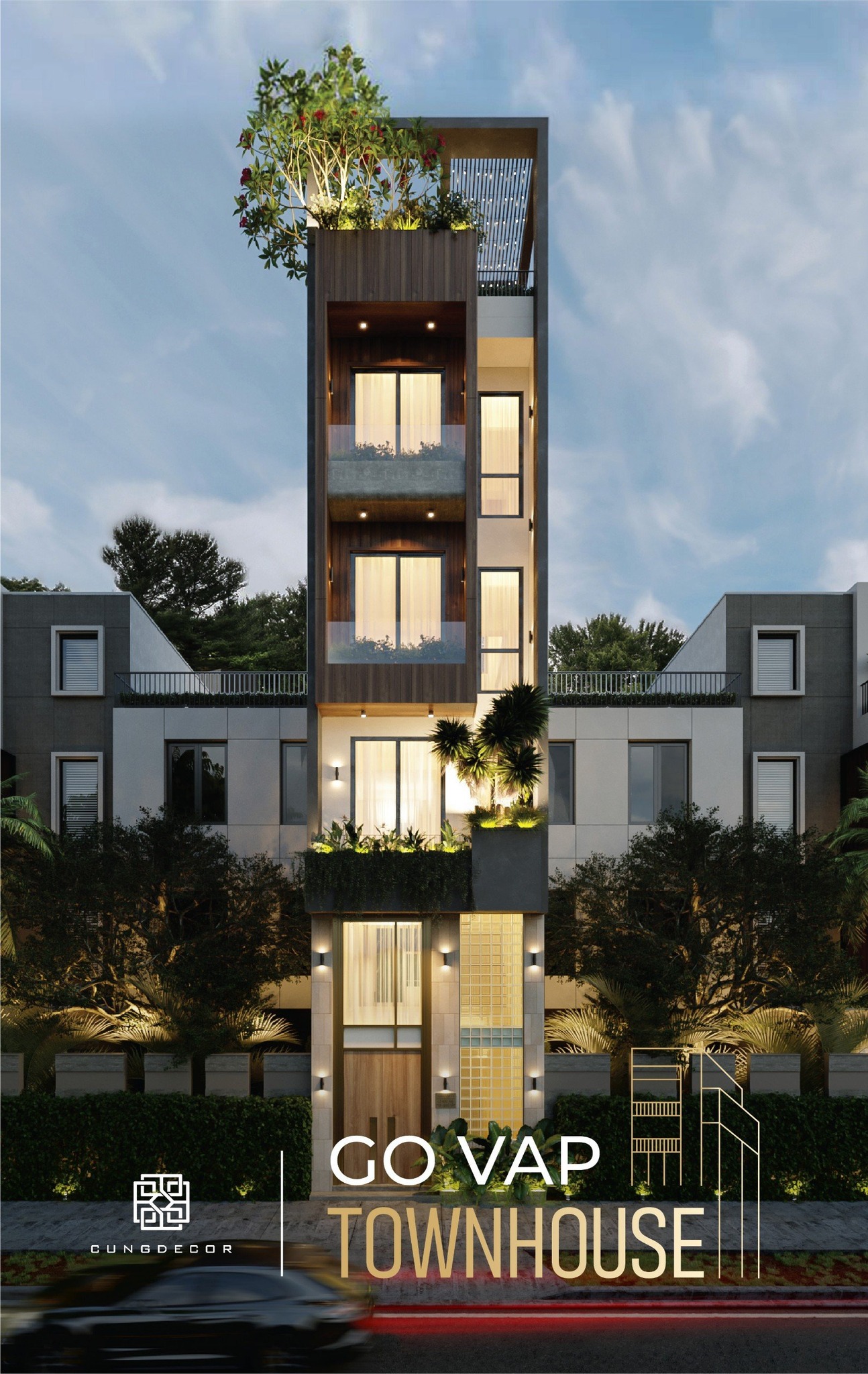 GO VAP TOWNHOUSE | SẮC MÀU ẤM CÚNG QUA TỪNG Ô KÍNH